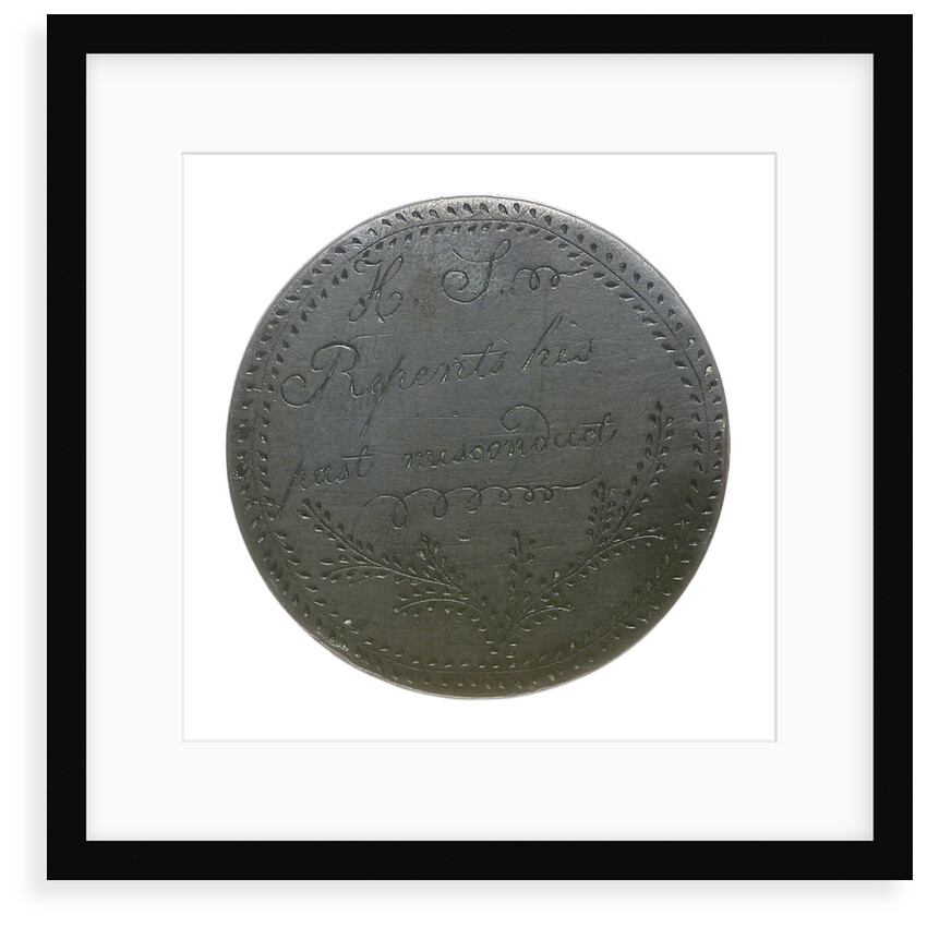 Engraved commemorative coin; reverse by unknown