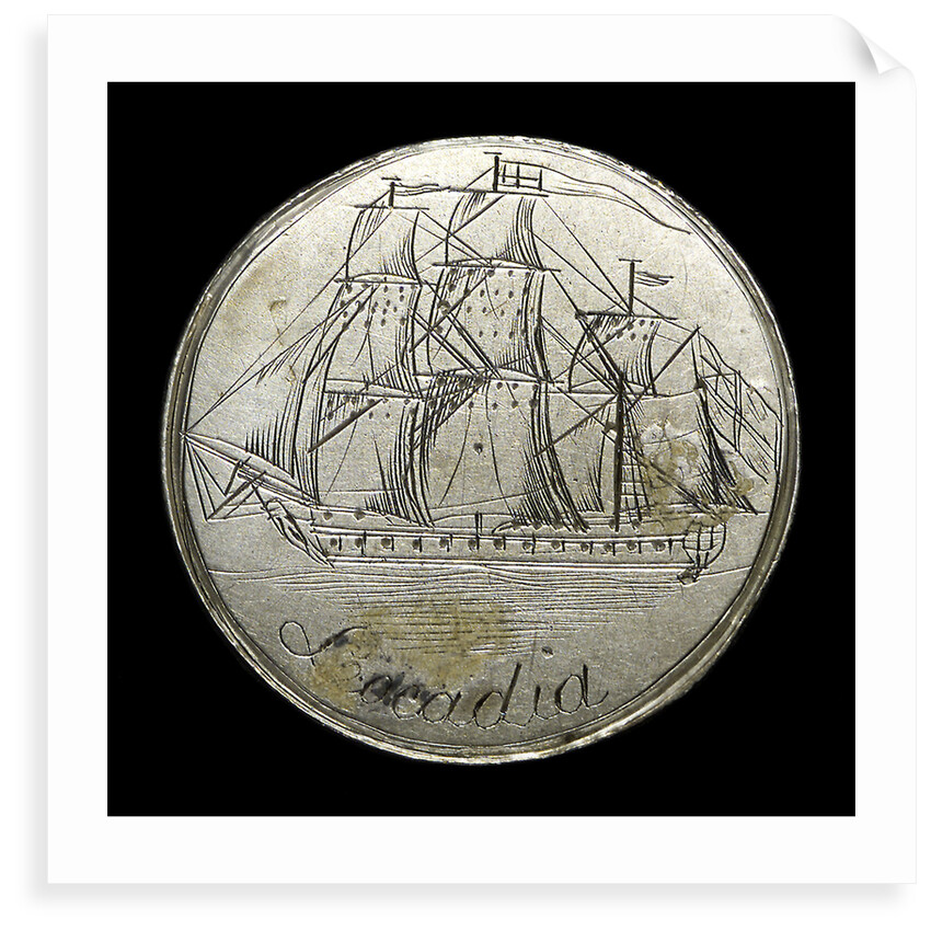 Engraved commemorative coin; obverse by unknown