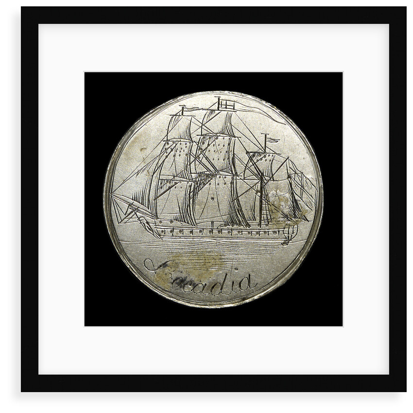 Engraved commemorative coin; obverse by unknown
