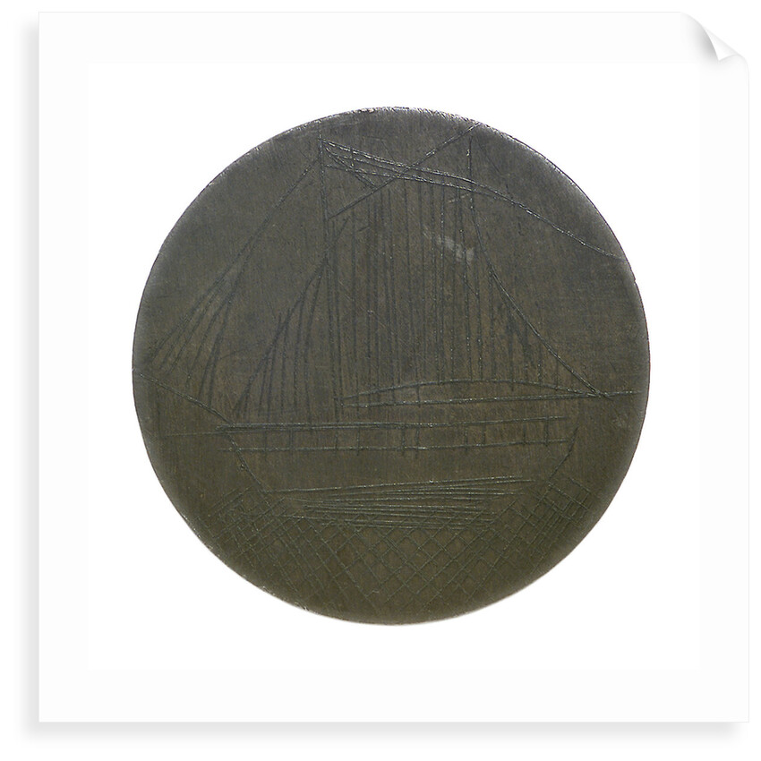 Engraved commemorative coin; obverse by unknown