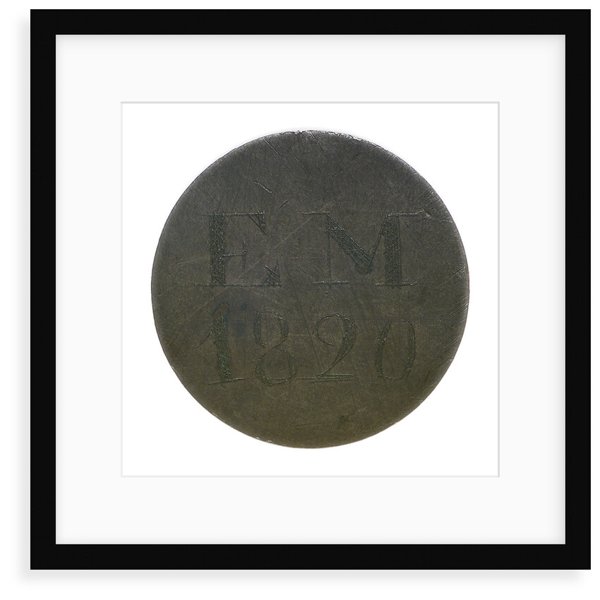 Engraved commemorative coin; reverse by unknown