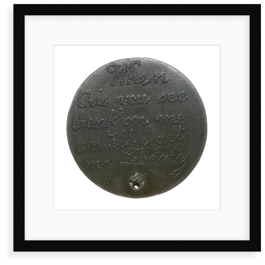 Love token; obverse by unknown