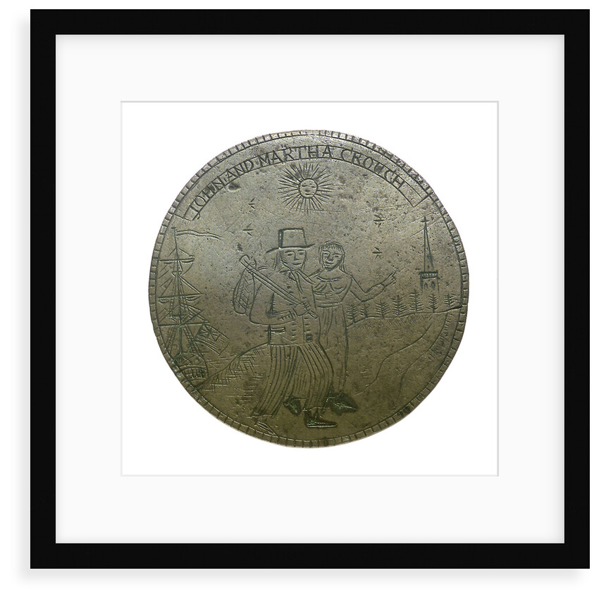 Engraved commemorative coin; obverse by unknown