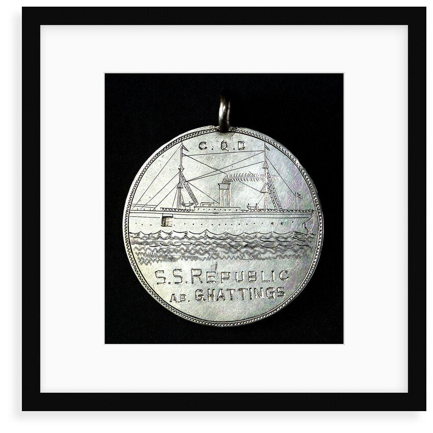 Rescue of passengers and crew of SS 'Republic'; obverse by Unknown
