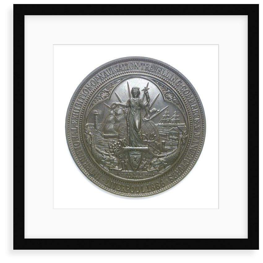 Medal commemorating the International Exhibition of Navigation, Travelling, Commerce and Manufactures, 1886; reverse by Elkington & Co. Ltd.