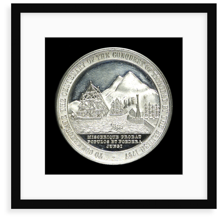 Medal commemorating the centenary of the capture of Trinidad, 1797 and Sir Ralph Abercromby (1734-1801); reverse by unknown