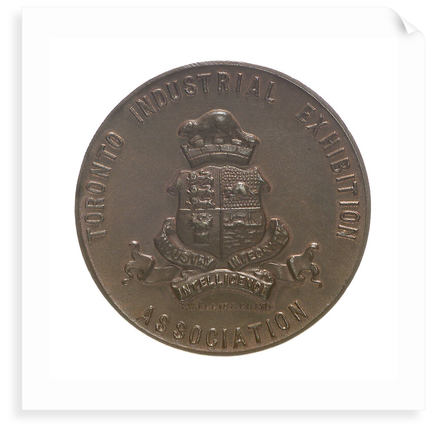 Medal commemorating the Toronto Industrial Exhibition and Admiral Lord Charles Beresford (1846-1919); reverse by P.W. Ellis & Co.