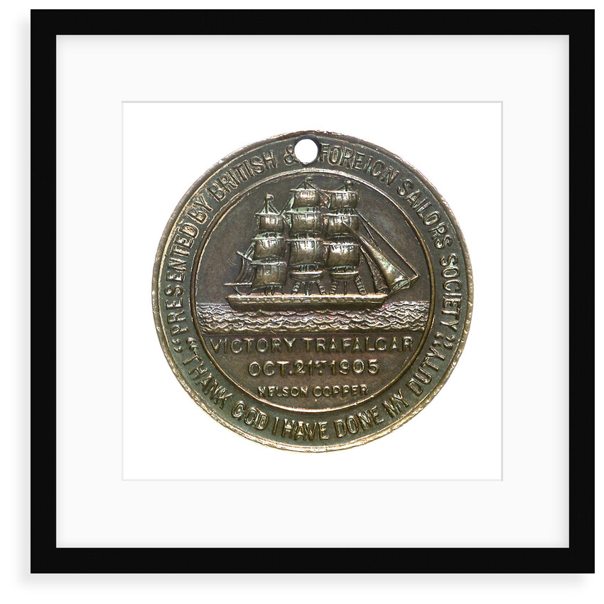 Medal commemorating the British and Foreign Sailors Society; reverse by unknown
