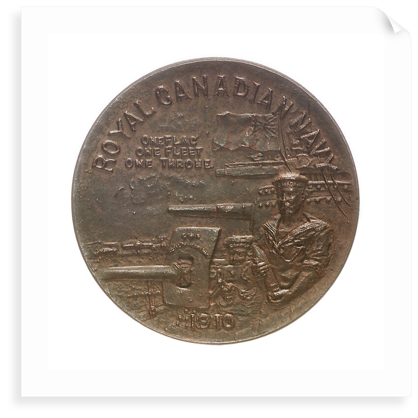 Medal commemorating the Royal Canadian Navy and Toronto Industrial Exhibition Association; obverse by P.W. Ellis & Co.