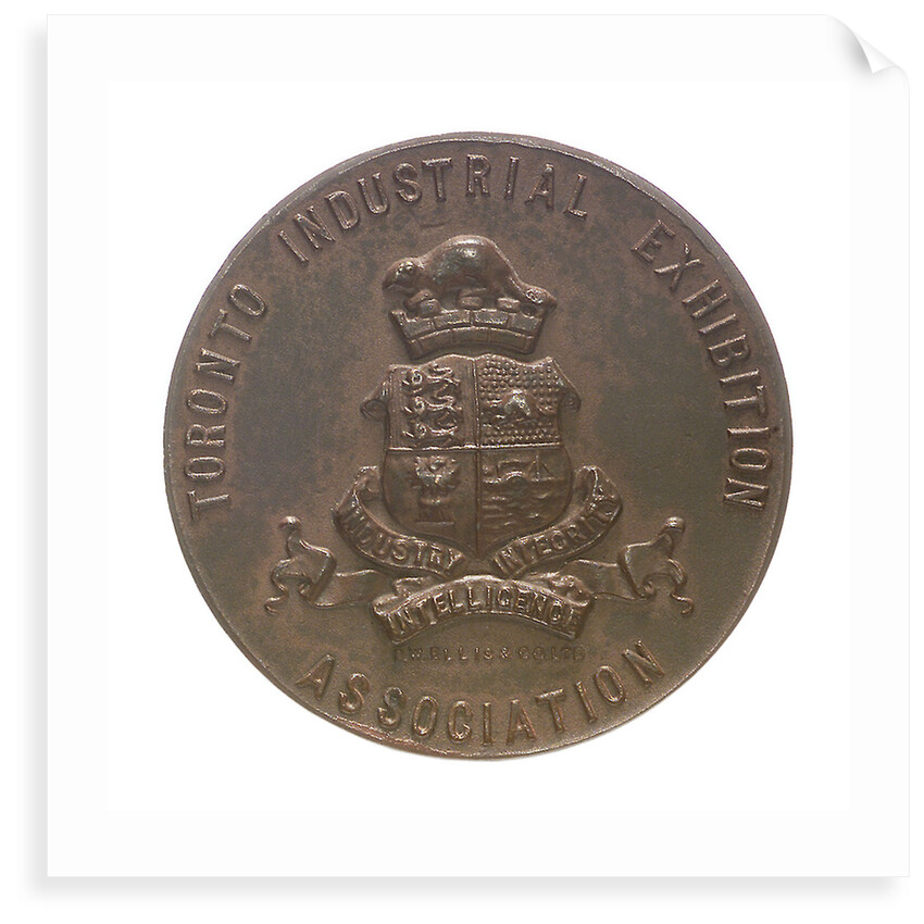 Medal commemorating the Royal Canadian Navy and Toronto Industrial Exhibition Association; reverse by P.W. Ellis & Co.