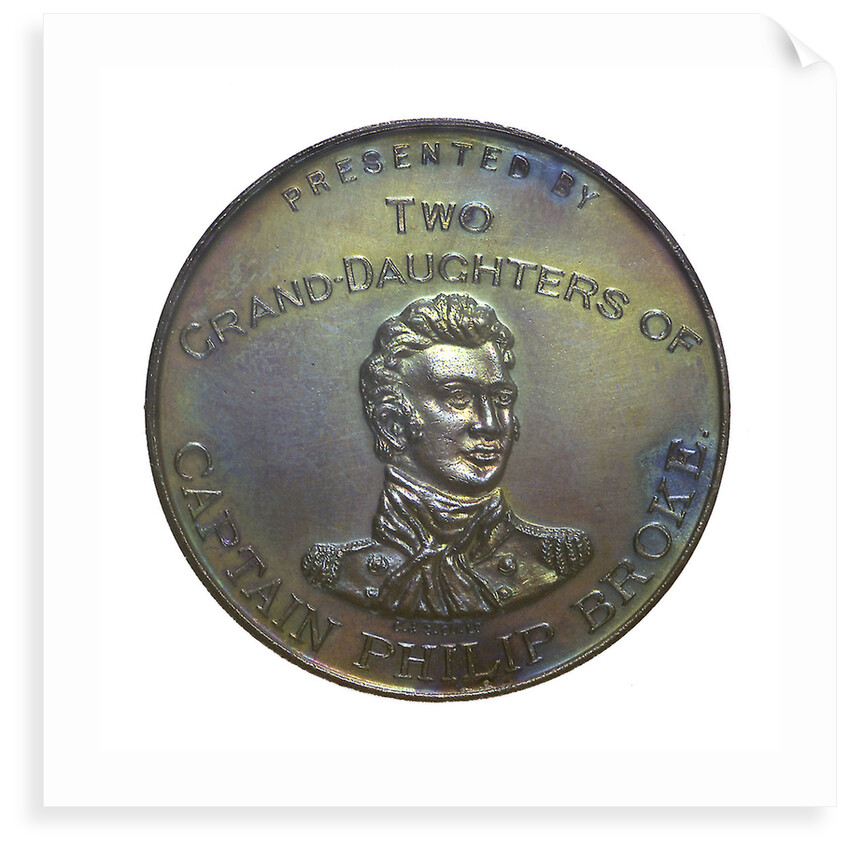 Medal commemorating the centenary of the 'Shannon' and 'Chesapeake' action, 1913; obverse by C & S Co.