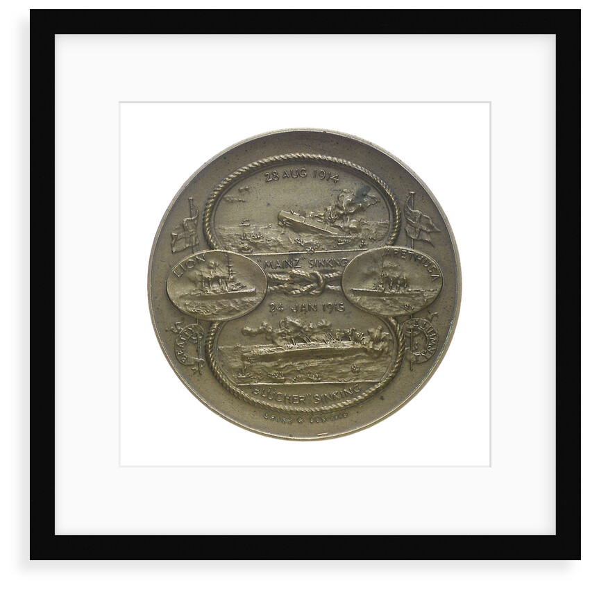 Medal commemorating the Battles of Heligoland Bight, 1914 and Dogger Bank, 1915; obverse by Marquis of Milford Haven