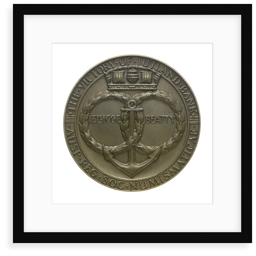 Medal commemorating the Battle of Jutland, 1916; obverse by Harold Stabler