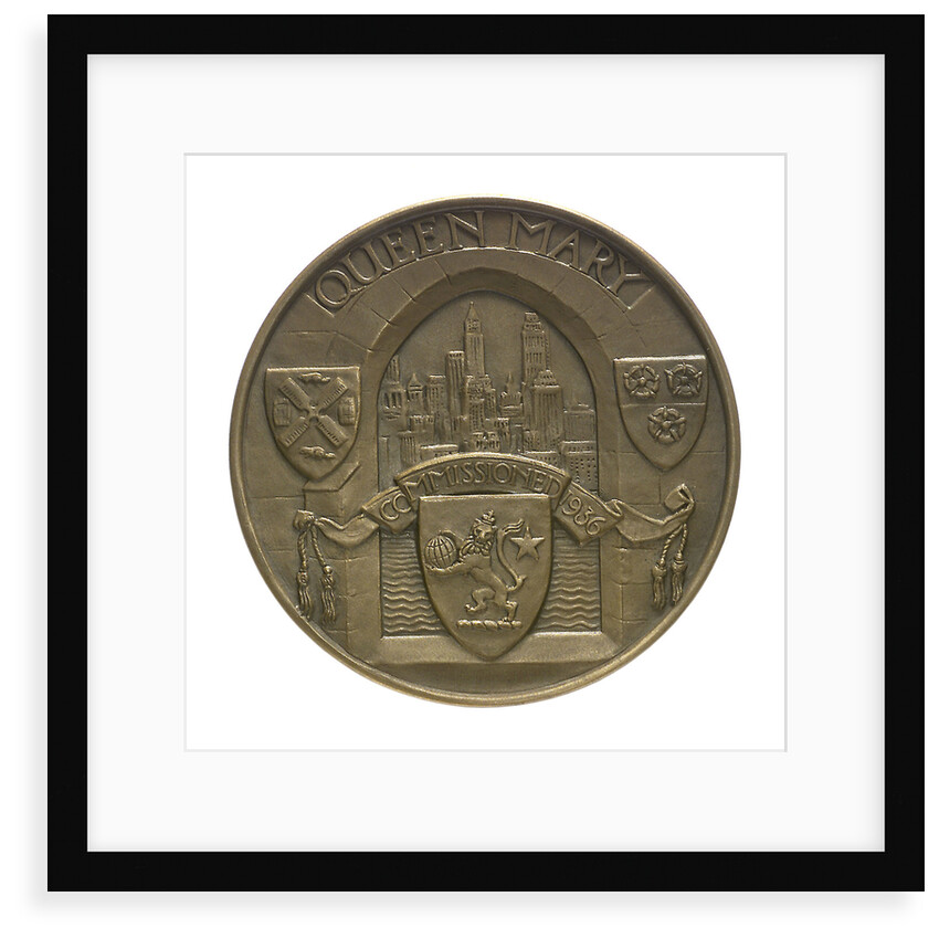 Medal commemorating the 'Queen Mary' commissioned 1936; obverse by Gilbert Bayes