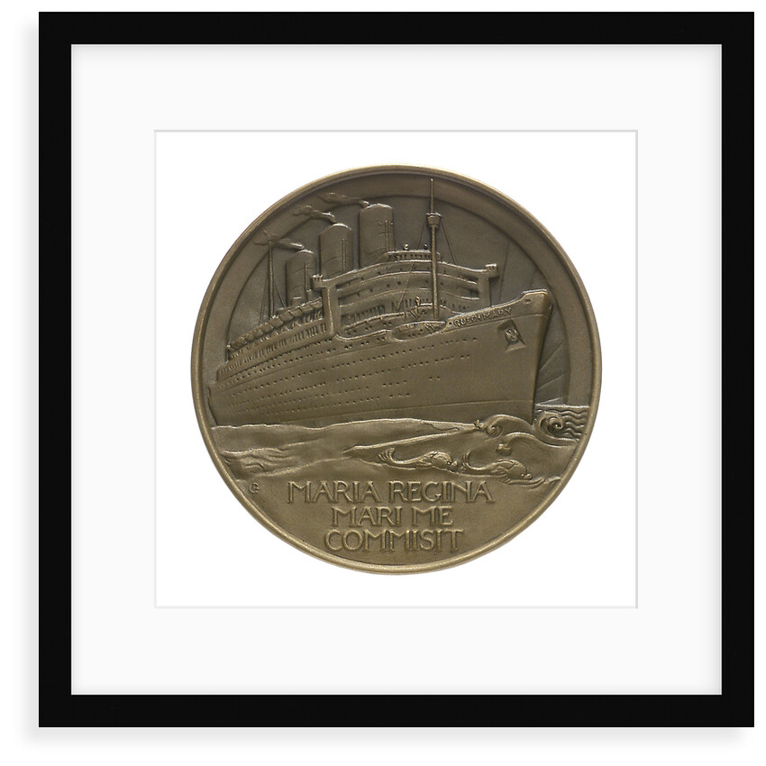 Medal commemorating the 'Queen Mary' commissioned 1936; reverse by Gilbert Bayes
