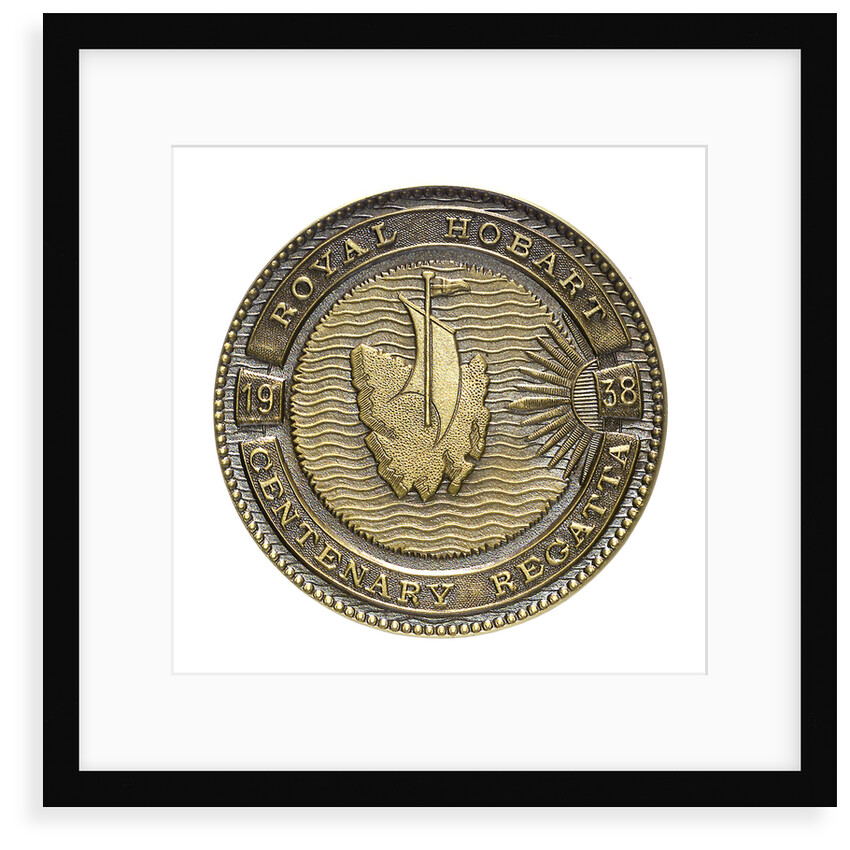 Medal commemorating the Royal Hobart centenary regatta, 1938; reverse by Stokes