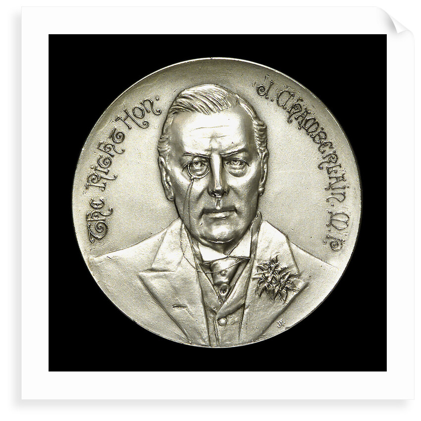 Medal commemorating HMS 'Good Hope' and the Rt. Hon. Joseph Chamberlain (1836-1914); obverse by J. Fray