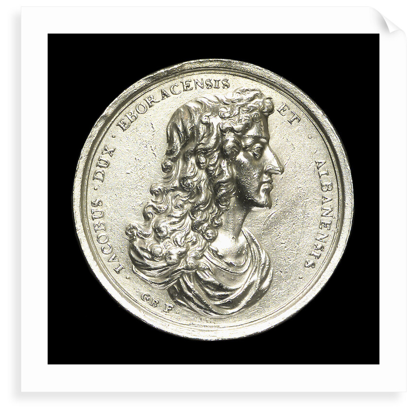 Medal commemorating The Duke of York wrecked, 1682; obverse by George Bower