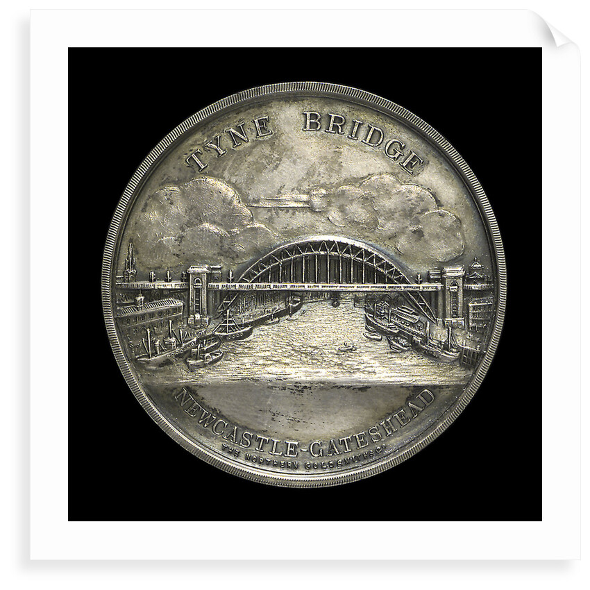 Medal commemorating the opening of the Tyne Bridge, 1928; obverse by Northern Goldsmiths Co.