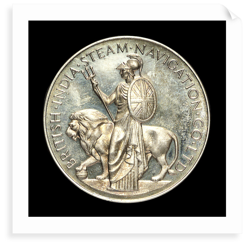 Medal commemorating the centenary of the British India Steam Navigation Company, 1956; obverse by J.R. Pinches