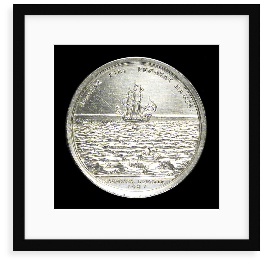 Medal commemorating the Spanish wreck recovered, 1687; reverse by George Bower
