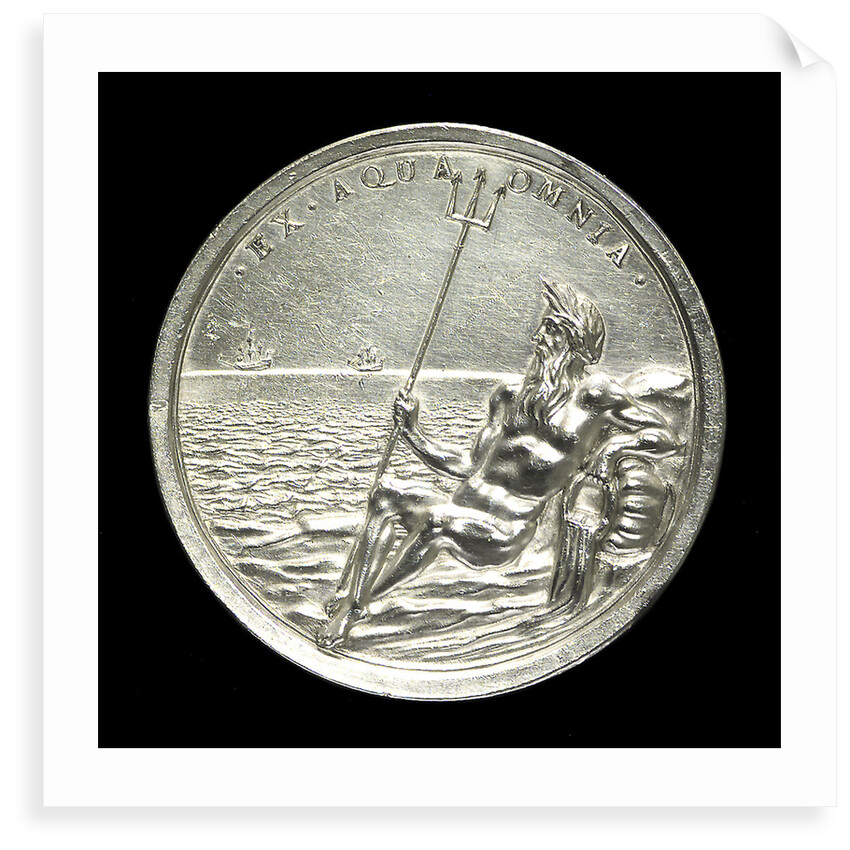 Medal commemorating the Spanish wreck recovered, 1687; reverse by G. Bower