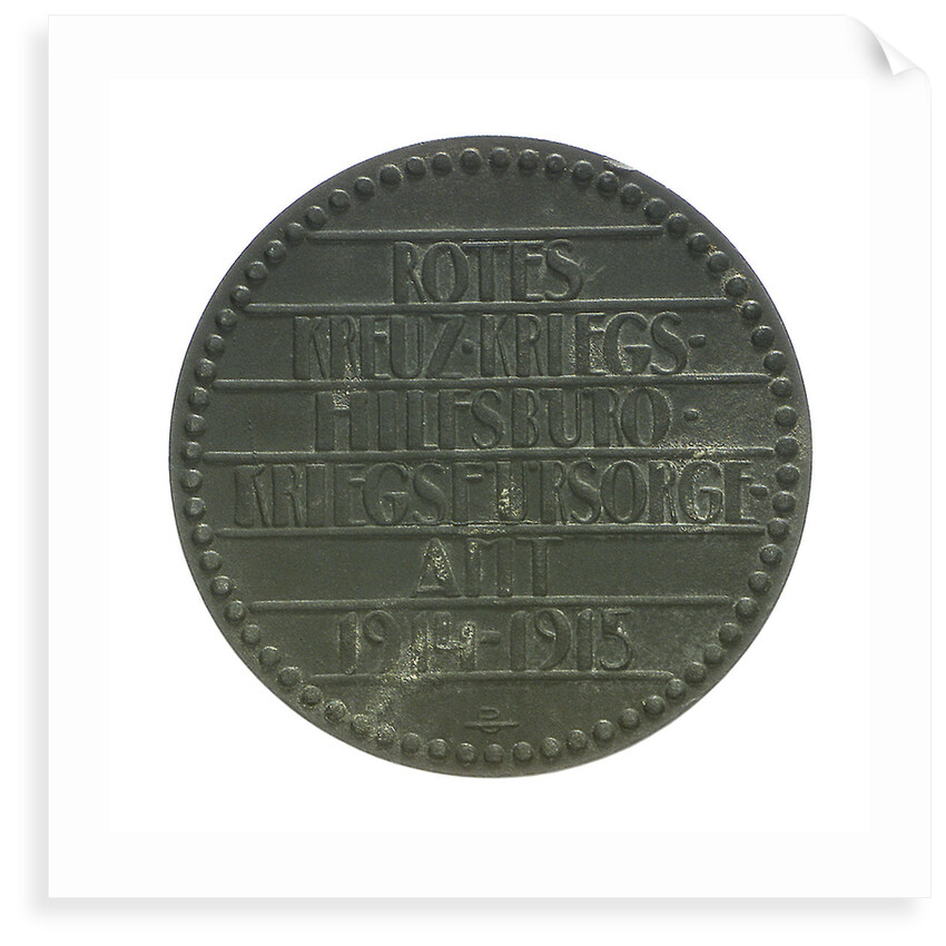 Medal commemorating the sinking of 'Leon Gambetta' by U5, 1915; reverse by Hans Schwathe