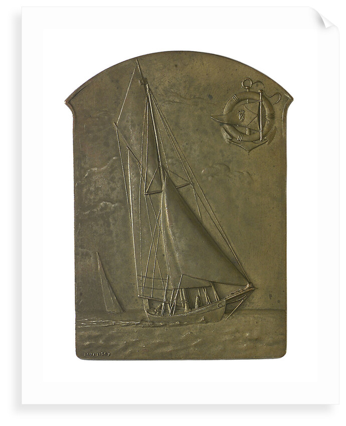 Medal commemorating The International Regatta, Ostend, 1907; obverse by P. Fisch
