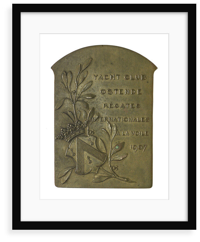 Medal commemorating The International Regatta, Ostend, 1907; reverse by P. Fisch