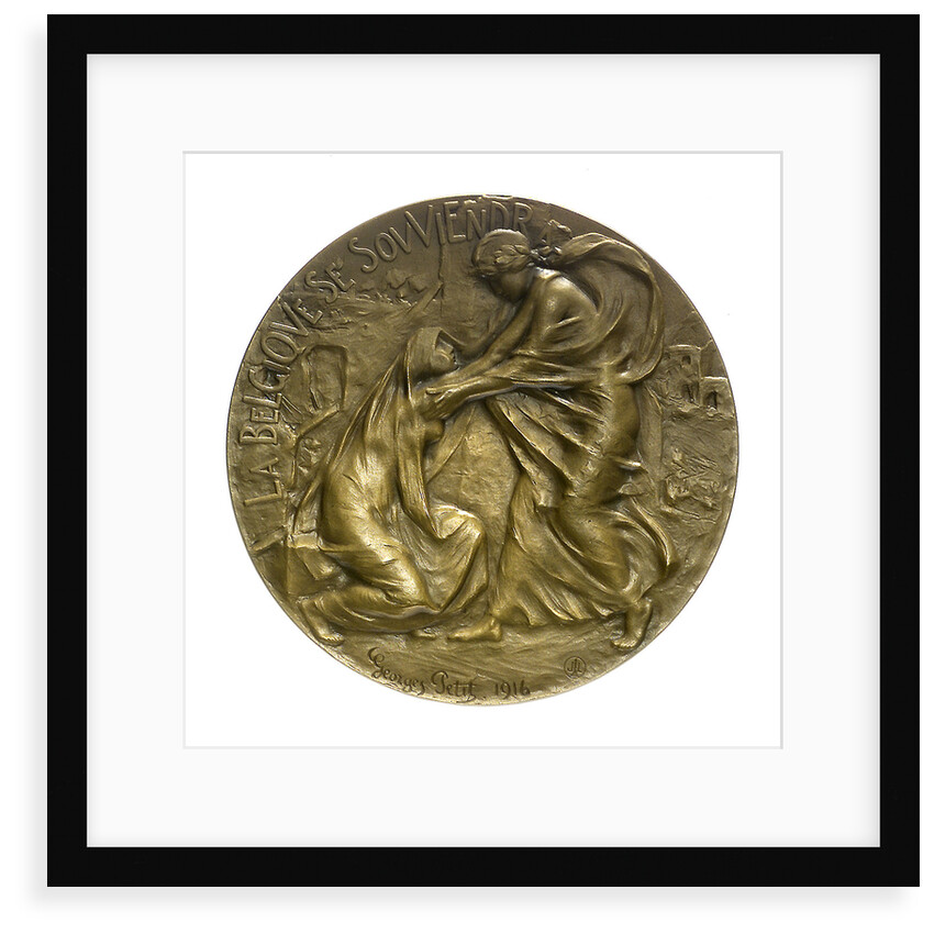Medal commemorating relief in Belgium; obverse by G. Petit
