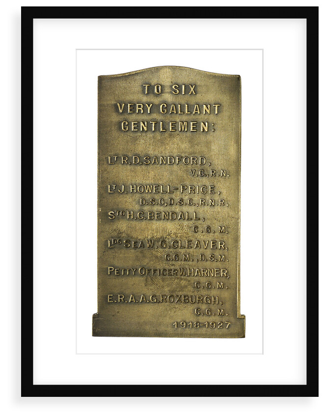 Medal commemorating the raid on Zeebrugge, 1918; reverse by Pieter de Soete
