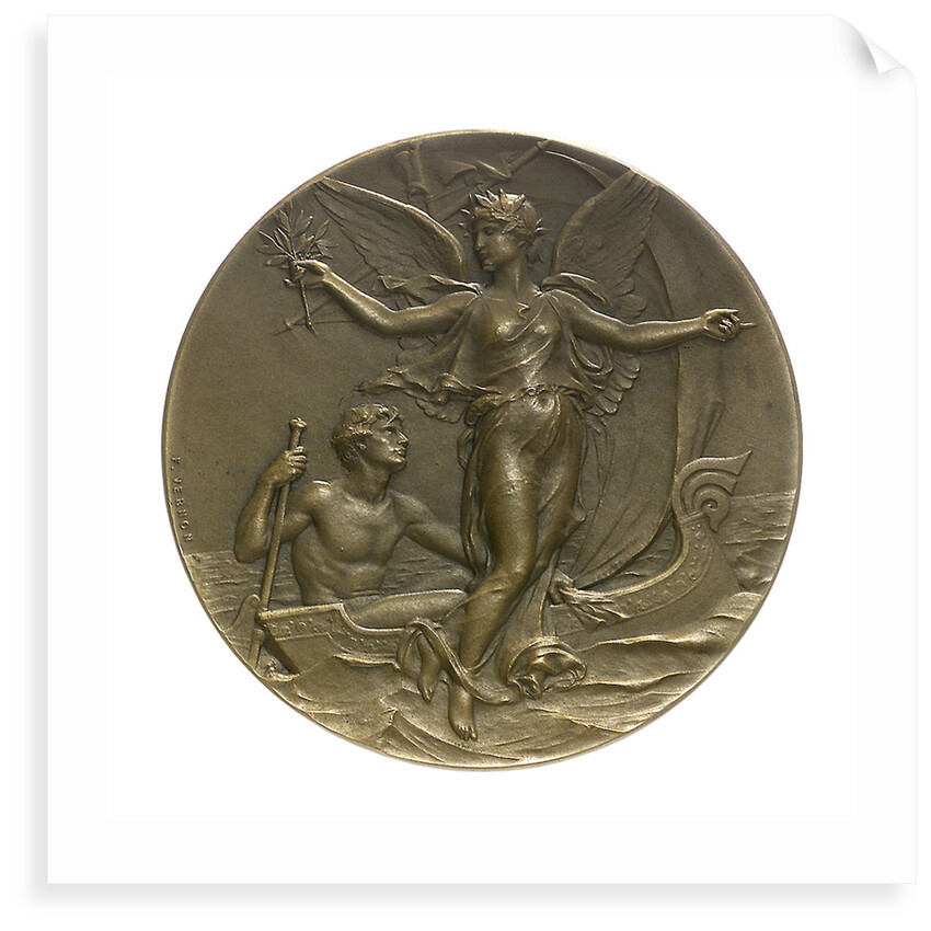 Medal commemorating the Yacht Club of France; obverse by F. Vernon
