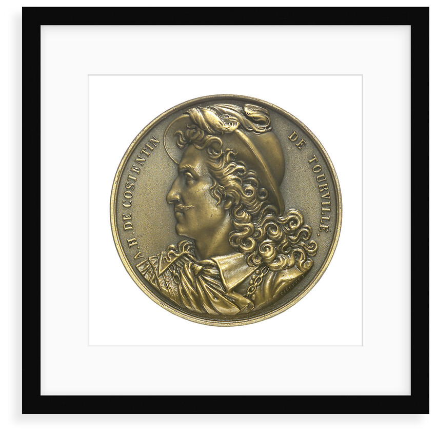 Medal commemorating Admiral de Tourville (1642-1701) and the cruiser 'Tourville'; obverse by J.A. Pingret
