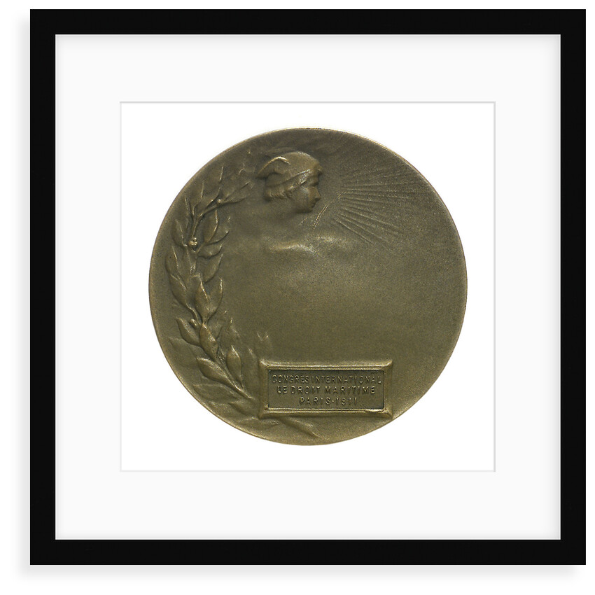 Medal commemorating The International Congress of Maritime Law; reverse by R.E. Lamourdedieu