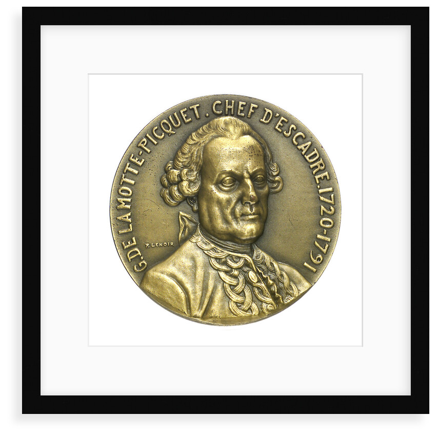 Medal commemorating Commodore de Lamotte Picquet and the cruiser 'Lamotte Piquet'; obverse by P. Lenoir