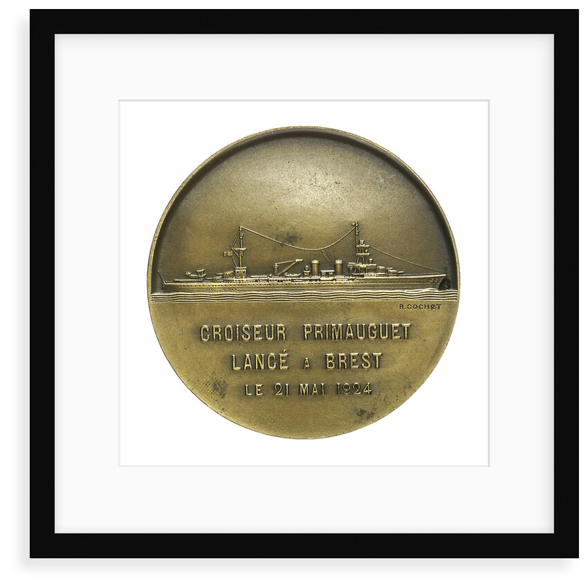 Medal commemorating La Cordeliere and the cruiser 'Primauguet'; reverse by R. Cochet