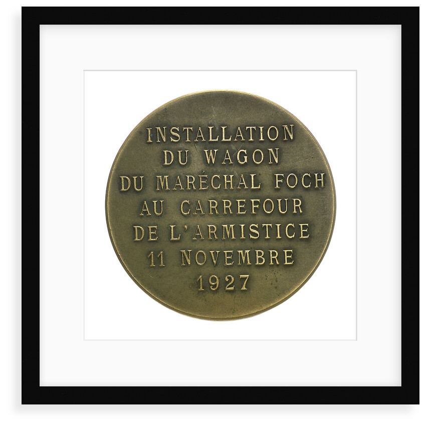 Medal commemorating the Armistice, 1918; reverse by unknown