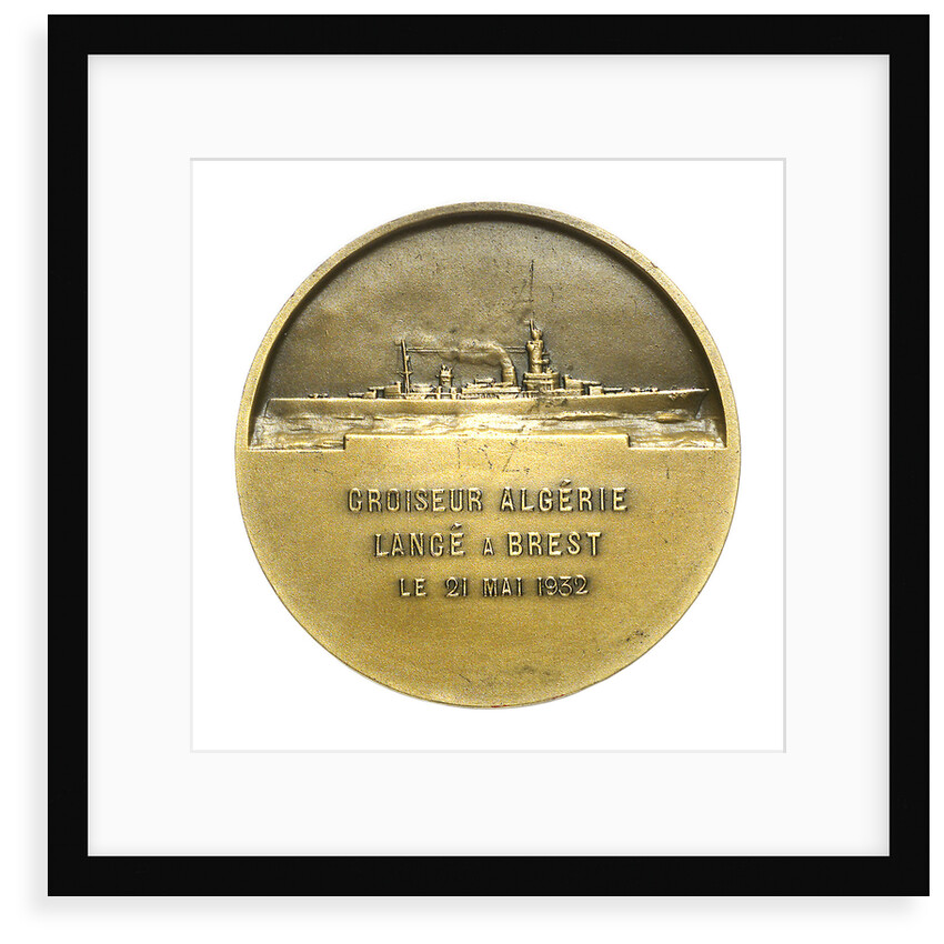 Medal commemorating the cruiser 'Algérie' by A. Morlon