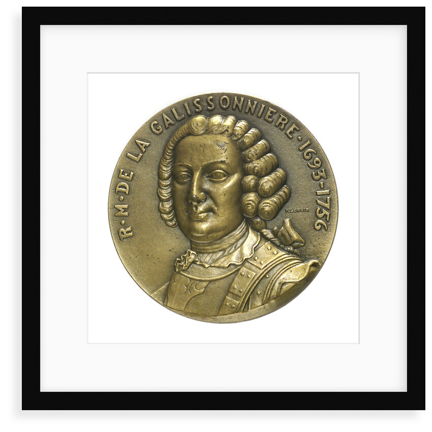 Medal commemorating Roland Michel Barrin, Marquis de la Galissoniere (1693-1756) and the cruiser 'Galissoni by P. Lenoir
