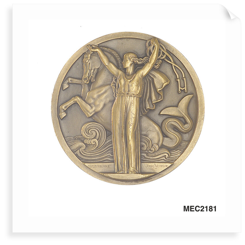 Medal commemorating the SS 'Normandie' by J. Vernon