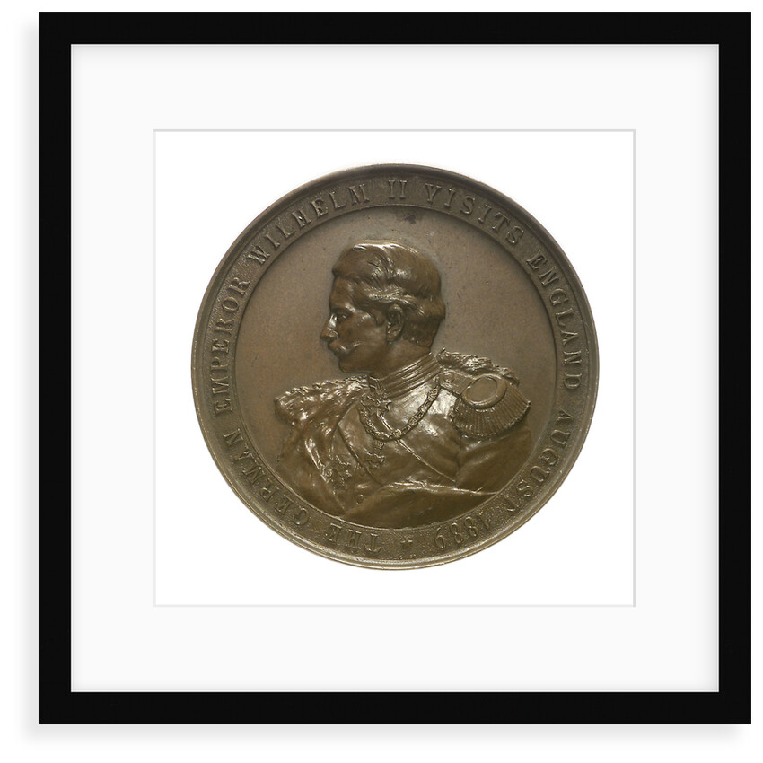 Medal commemorating the visit of Kaiser Wilhelm II, 1889; obverse by Lauer Bros.