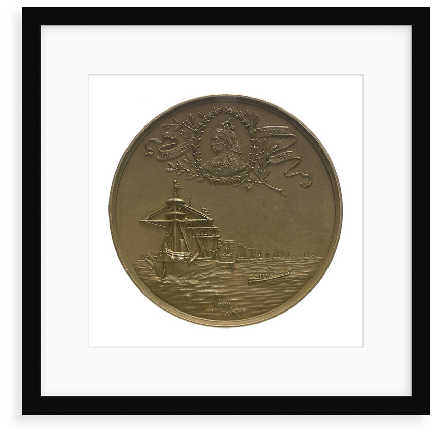 Medal commemorating the visit of Kaiser Wilhelm II, 1889; reverse by Lauer Bros.