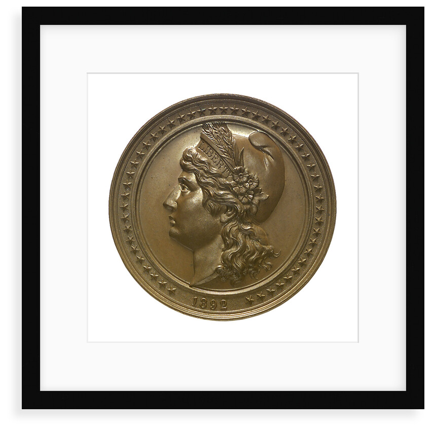 Medal commemorating the 400th anniversary of the discovery of America, 1892; obverse by W. Mayer
