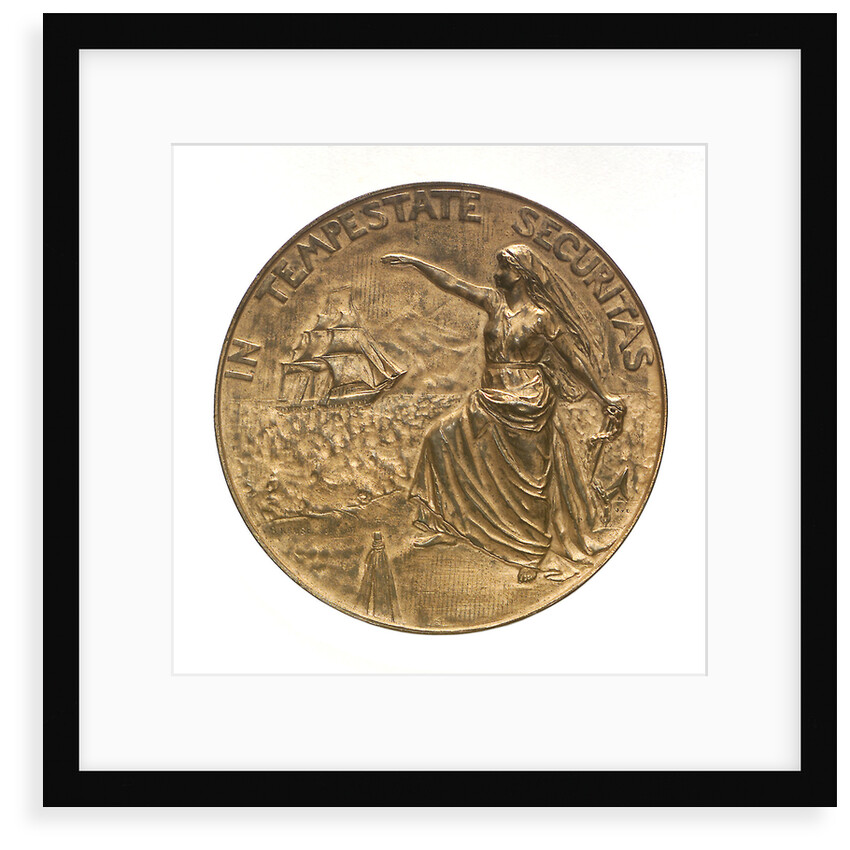 Medal commemorating the Hamburg society of underwriters; obverse by B. Kruse