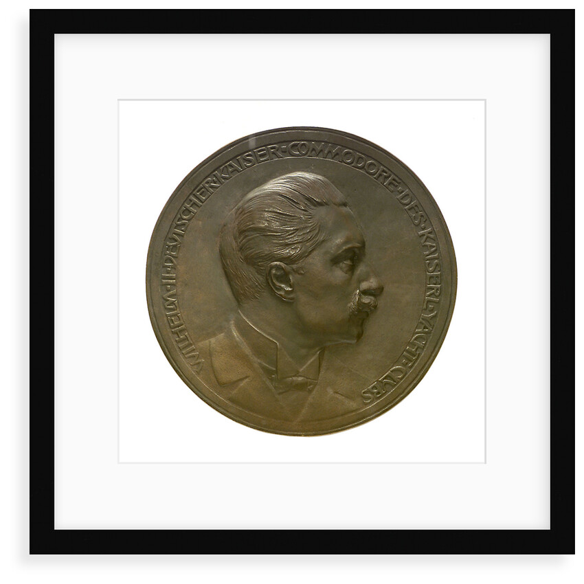 Medal commemorating Kaiser Wilhelm II, Commodore of the Kiel Yacht Club; obverse by P. Sturm
