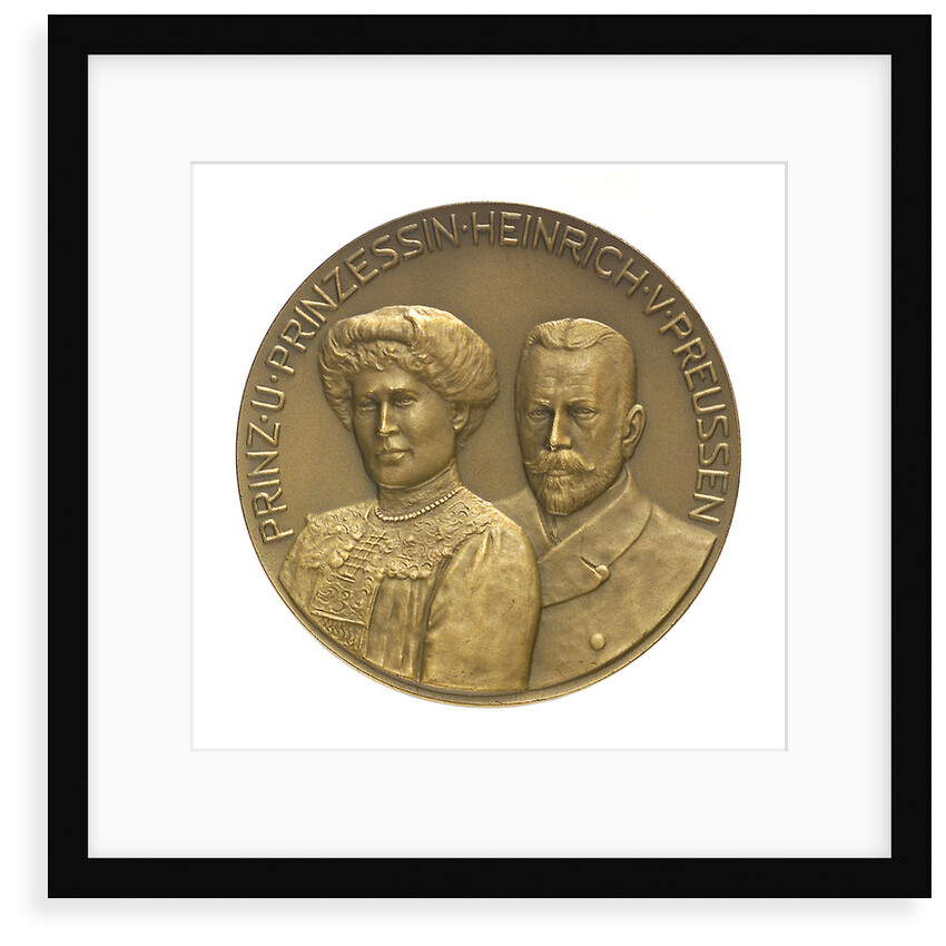 Medal commemorating Prince and Princess Henry of Prussia and the 'Cap Trafalgar'; obverse by M. Hansen