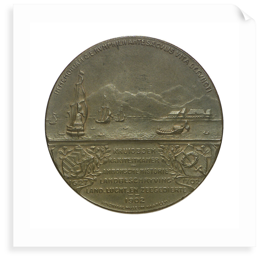 Medal commemorating the bicentenary of G.F. Rumphius (1627-1702); reverse by unknown