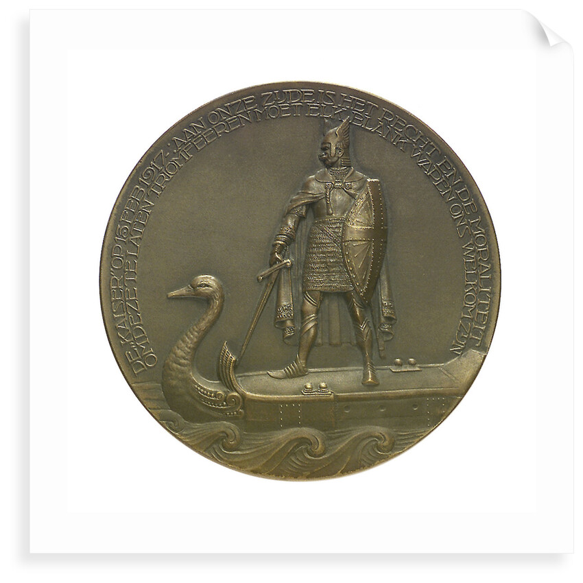 Medal commemorating the SS 'Amstelstroom' torpedoed, 1917; obverse by Unknown