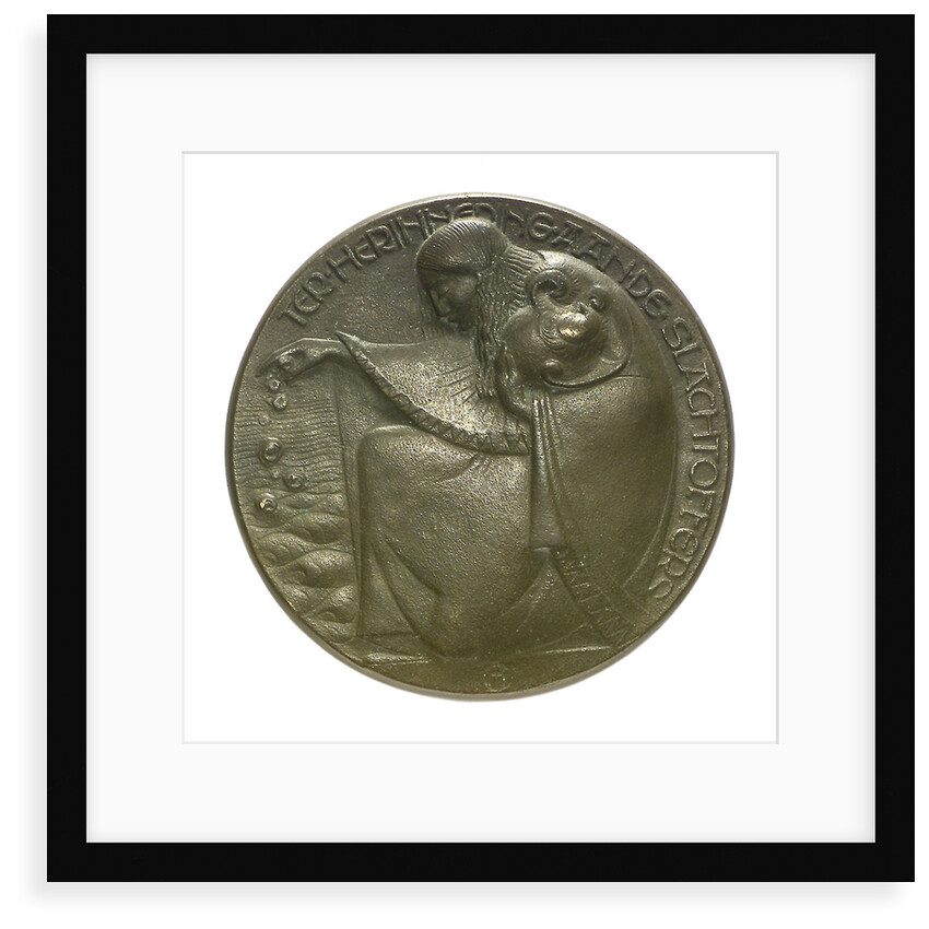 Memorial medal commemorating the Dutch lost at sea, 1914-1918; obverse by C.J. van der Hoef