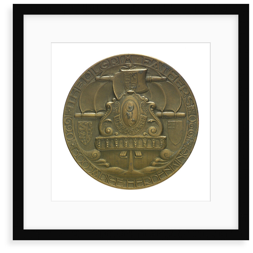 Medal commemorating the Pilgrim Fathers tercentenary, 1920; obverse by C.J. van der Hoef